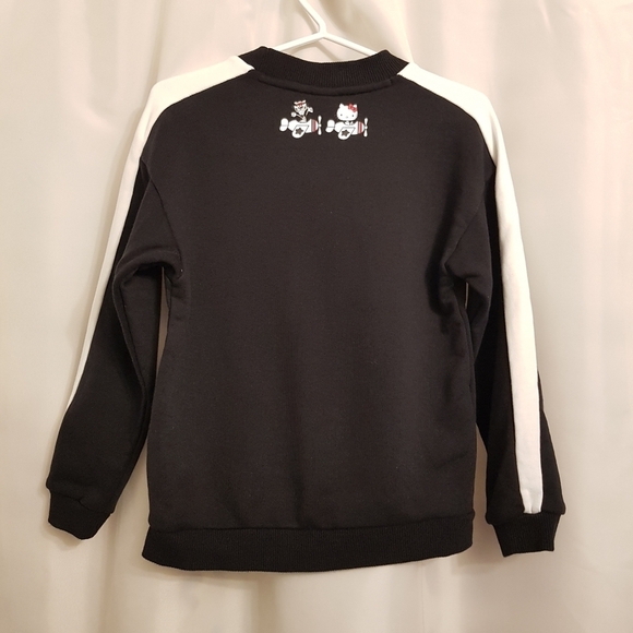 Puma Hello Kitty girls size 7/8 or XS years black long sleeve sweatshirt VGUC - Picture 4 of 6